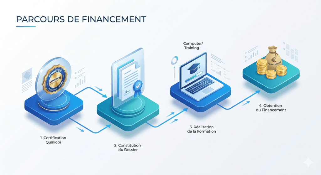 Schéma financement formation IA OPCO et FNE